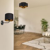 Zidna lampa ARDEN 1xE27/60W/230V crna/zlatna | Eponuda.com