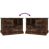  Noćni ormarić boja dimljenog hrasta 60 x 39 x 45 cm | shoptok.hr