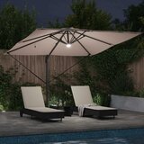 Roma Suncobran S LED lampica Sivo-smeđa 286 x 284 x 270 cm | Eponuda.ba