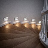  Brilagi - LED svetlo za stepenište STEP LIGHT LED/1,5W/230V IP44 srebrna | Eponuda.com