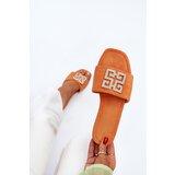 Boto Women's Flat Sandals with Orange Decoration Inaile | Shoptok.si