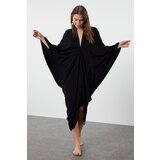 Trendyol Black Wide Fit Maxi Woven Draped Beach Dress Cijene