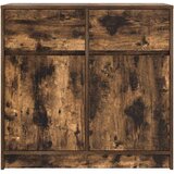  Komoda s ladicama dimljenog hrasta 80x34x76cm konstruirano drvo | shoptok.hr