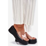 Boto Womens sandals with transparent strap on wedge black Meltiana | shoptok.hr
