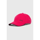 BOSS Green Bombažna bejzbolska kapa roza barva