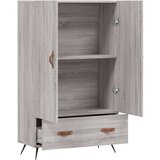 vidaXL Visoka omara siva sonoma 69,5x31x115 inženirski les | Shoptok.si