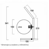 Vesta 636 STONA LAMPA 1*G9 MESING Cene