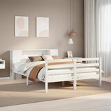  s regalom z knjige bez madraca bijeli 150x200cm borovina | shoptok.hr