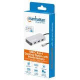 Manhattan Docking station 130615 8in1 USB-C - HDMI/3xUSB/CR/LAN/PD 100W | ePonuda.com