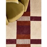 MADE Bordo rdeča/kremno bela ročno tkana preproga iz recikliranih vlaken 160x230 cm Franka – | Shoptok.si