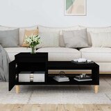  Stolić za kavu crni 100 x 50 x 45 cm od konstruiranog drva Crna | Shoptok.si