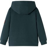  Dječja topla majica s kapuljačom tamnozelena 140 | shoptok.hr