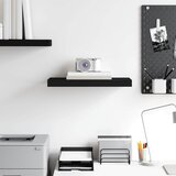  Plutajuća zidna polica crna 50 x 23 x 3,8 cm MDF | shoptok.hr