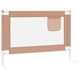  Sigurnosna ograda za dječji krevet smeđe-siva 90x25 cm tkanina | shoptok.hr