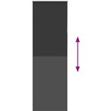 vidaXL Rolo zatemnjena črna 65x230 cm tkanina širina 60,7 cm poliester | Shoptok.si