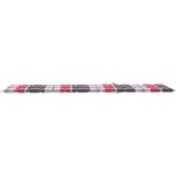 vidaXL Jastuk za ležaljku crveni karirani 200x70x3 cm tkanina Oxford | shoptok.hr