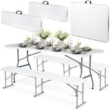  Sklopivi stol + 2 klupe, set za catering 180 cm | shoptok.hr