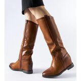Gemre Brown wedge heel boots Chieuti | shoptok.hr