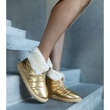  Gold insulated snow boots with collar Edidda | shoptok.hr