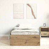 vidaXL Okvir kreveta bez madraca boja hrasta artisan 90x200 cm | shoptok.hr