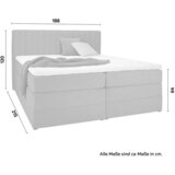 Premium Living Postelja Boxspring Simon V Svetlo Sivi Ca. 180 X 200 Cm | Shoptok.si