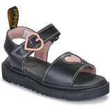 Dr. Martens Sandali & Odprti čevlji Marlowe Hearts J Black+Powder Pink Črna | Shoptok.si