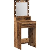  Toaletni stol s LED svjetlima - stari drvo 50x41x135 cm | shoptok.hr