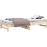  Izvlečna dnevna postelja 2x(80x200) cm trdna borovina, (20787754) | Shoptok.si