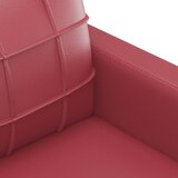  Trosjed crvena boja vina 180 cm od umjetne kože | shoptok.hr