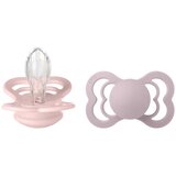 Bibs tolažilna duda - silikon Supreme s simetričnim cucljem 6-18 m 2/1 blossom/dusky lilac | Shoptok.si