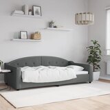  Dnevni krevet tamnosivi 100 x 200 cm od tkanine | shoptok.hr