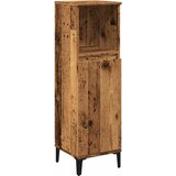Maison Chic Kopalniška omarica - Kopalniški kabinet starinski les 30x30x100 cm inženirski les, (21794513) Cene