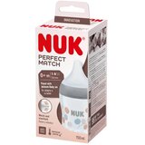 Nuk Flašica za bebe Perfect Match Twig S, Sa indikatorom temperature, 0m+, 150 ml, Siva Cene