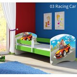  Otroška postelja ACMA z motivom, stranska zelena 180x80 cm 03 Racing Car | Shoptok.si