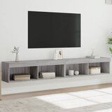 vidaXL TV omarica z LED lučkami 2 kosa siva sonoma 100x30x30 cm | Shoptok.si