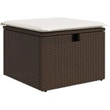  5-dijelni set vrtnih sofa s jastucima poliratan smeđi | shoptok.hr