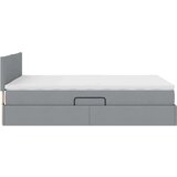  Krevet S LED lampica Svijetlo siva 140 x 190 cm tkanina | shoptok.hr