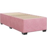 Box spring krevet s madracem ružičasti 90x200 cm baršunasti | shoptok.hr