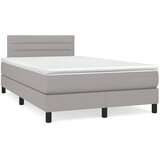  s oprugama i madracem LED svjetlosivi 120x190 cm tkanina | shoptok.hr
