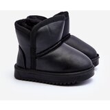 Kesi Children's eco leather snow boots Husalta black cene