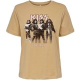 Only Majice s kratkimi rokavi CAMISETA KISS BEIGE MUJER 15274788 Bež | Shoptok.si