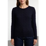 Trendyol Navy Blue Hair Knitted Crew Neck Knitwear Sweater | Shoptok.si