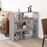 vidaXL Knjižna omara siva sonoma 100x33x94,5 cm inženirski les Cene