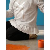 Sinsay Pamučna bluza s dekorativnom čipkom | shoptok.hr