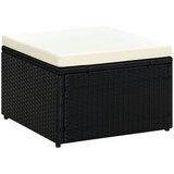  Tabure od Poliratana 53x53x30 cm Crni | shoptok.hr