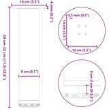  Noge za klub stolić 4 kom. Prirodni čelik 30-32 cm Čelik | shoptok.hr