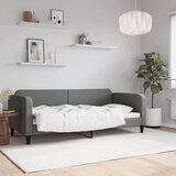 The Living Store Raztegljiva postelja temno siva 90x200 cm blago - Raztegljiv Kavč, (21659832) | Shoptok.si