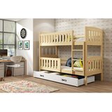  Pogradna postelja BMS Kubus + predal 200x90 cm, PINE bela | Shoptok.si