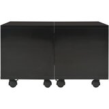  Stolić za kavu visoki sjaj crni 60x60x35 cm konstruirano drvo | Eponuda.com
