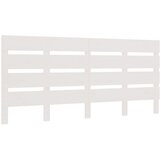 Maison Chic Posteljno vzglavje - Vzglavna omarica - Nočna omarica belo 135x3x80 cm trdna borovina, (21706323) | Shoptok.si